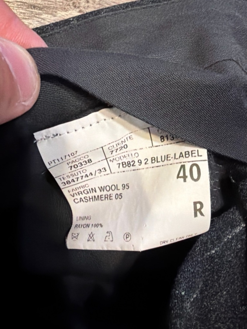 Men's Black polo Ralph Lauren wool pants waist size 30 - Picture 3 of 6
